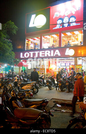 Lotteria Fast-Food-Burger-Restaurant in Da Lat, Vietnam. Stockfoto