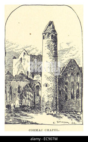 Diese Illustration von Frankreich aus dem Jahr 1891 zeigt die Cormac-Kapelle, ein historisches Gebäude, das für seine architektonische Bedeutung bekannt ist und wahrscheinlich Details des Gebäudes und seinen Platz in der religiösen Geschichte zeigt. Stockfoto