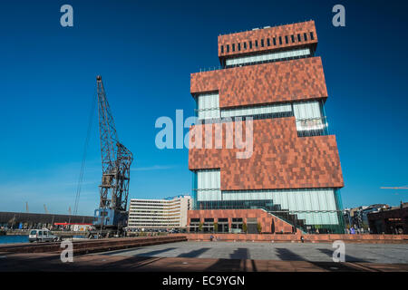 Antwerpen, Flandern, Belgien - 13. November 2014 MoMu, Äußere des Modus Museum Stockfoto