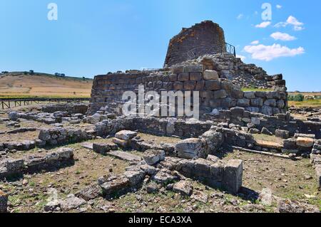 Der Nuraghe Santu Ballantine, aus der Bronzezeit, Torralba, Sassari, Sardinien, Italien Stockfoto