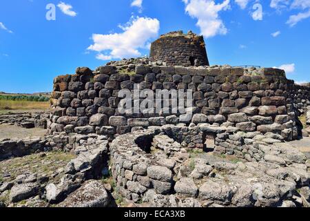 Der Nuraghe Santu Ballantine, aus der Bronzezeit, Torralba, Sassari, Sardinien, Italien Stockfoto