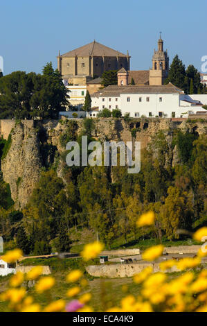 Kirche Santa Maria La Mayor, Ronda, Málaga Provinz, Andalusien, Spanien, Europa Stockfoto