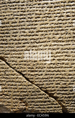 Cuneiform Tablet, Anadolu Medeniyetleri Müzesi oder Museum der anatolischen Zivilisationen, Ankara, Türkei Stockfoto