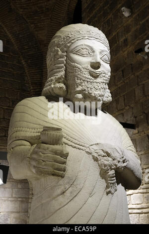 Statue des Hittite König Mutallu, Anadolu Medeniyetleri Müzesi oder Museum der anatolischen Zivilisationen, Ankara, Türkei Stockfoto