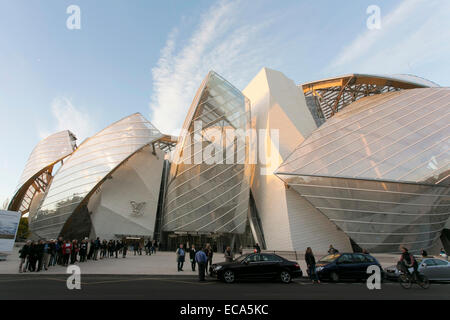 Fondation Louis Vuitton, Museum, Bois de Bologne, Ile-de-France, Frankreich, Paris Stockfoto