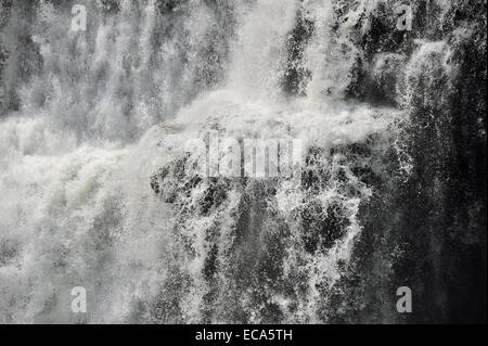 Genesee River nahen Wasserfälle, Letchworth State Park, New York, Vereinigte Staaten von Amerika Stockfoto