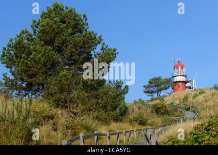 Leuchtturm auf Vlieland, Provinz Friesland, Nordholland, Niederlande Stockfoto