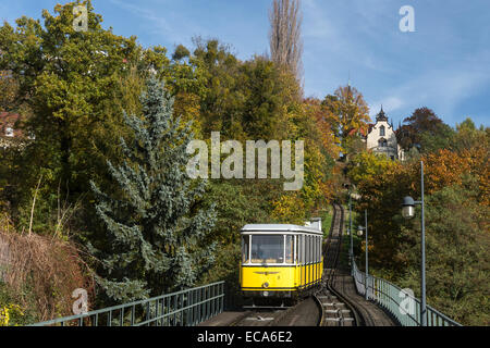 Dresdner Standseilbahn Loschwitz, Dresden, Sachsen, Deutschland Stockfoto