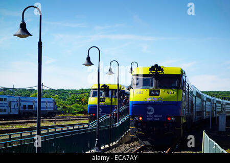 Montauk Bahnhof in Long Island New York Stockfoto