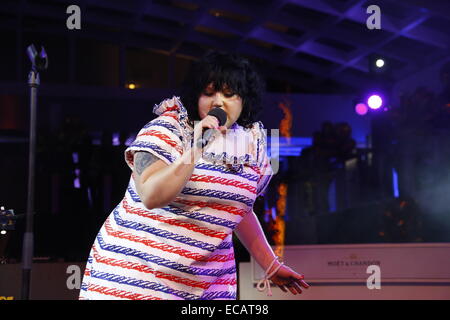 20. Jubiläum der deutschen Zeitschrift Gala auf MS Europa 2 Kreuzfahrtschiff.  Mitwirkende: Beth Ditto wo: Hamburg, Deutschland bei: 6. Juni 2014 Stockfoto