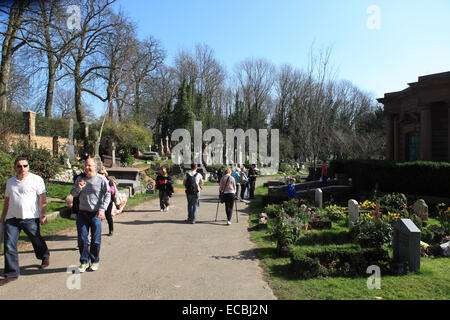 Vereinigtes Königreich North London Highgate Cemetery in Ost Stockfoto