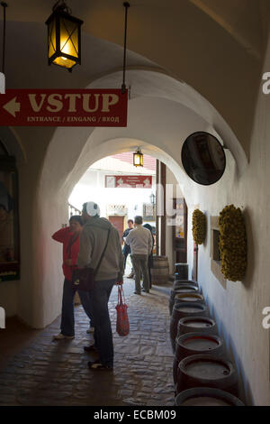 Pilsen oder Pilsen, der Europäischen Kulturhauptstadt Europas 2015 und die Heimat der Pilsner Bier in Westböhmen in der Tschechischen Republik, Stockfoto