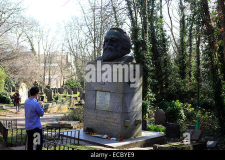 Vereinigtes Königreich North London Highgate Cemetery in Ost Stockfoto