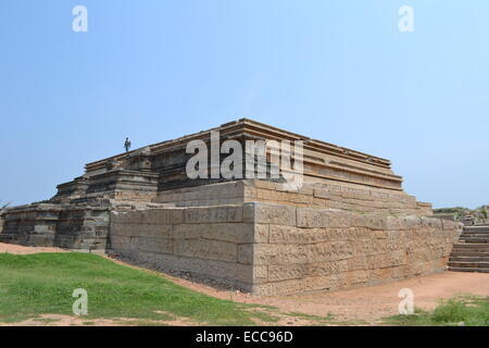 Mahanavami Dibba oder Dassera Plattform oder das Haus des Sieges @ Hampi - UNESCO Weltkulturerbe Stockfoto