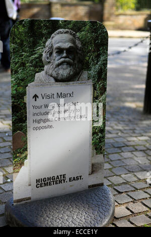 Vereinigtes Königreich North London Highgate Cemetery in west Stockfoto