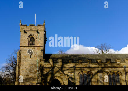 St Leonards Church in Ribble Valley Village von Downham in Lancashire. Stockfoto
