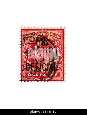 Britischen König Edward VII-Briefmarke Stockfoto