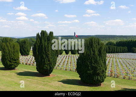 Douaumont Soldatenfriedhof. Verdun. Frankreich. Stockfoto