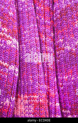 Bunte rosa und Magenta Wollstoff Stockfoto