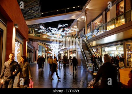 Liverpool Stadtzentrum eine Weihnachts-shopping-Bereich UK Stockfoto