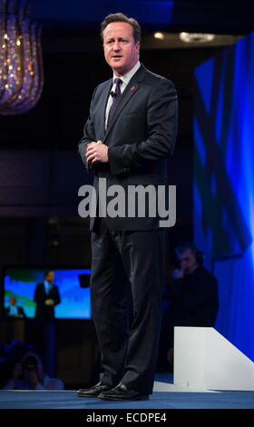 David Cameron spricht am Bund der British Industry Conference Stockfoto