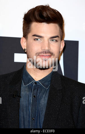 Berlin, Deutschland. 11. Dezember 2014. Amerikanischer Sänger Adam Lambert bei einem Fototermin und Pressekonferenz für die anstehende Tour "Königin und Adam Lambert 2015" im Hotel Ritz Carlton in Berlin, Deutschland. Am 11. Dezember 2014. / Allianz Credit Bild: Dpa picture-Alliance/Alamy Live News Stockfoto