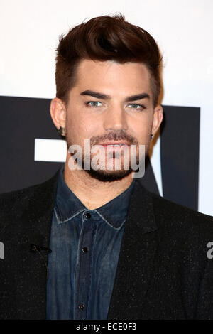 Berlin, Deutschland. 11. Dezember 2014. Amerikanischer Sänger Adam Lambert bei einem Fototermin und Pressekonferenz für die anstehende Tour "Königin und Adam Lambert 2015" im Hotel Ritz Carlton in Berlin, Deutschland. Am 11. Dezember 2014. / Allianz Credit Bild: Dpa picture-Alliance/Alamy Live News Stockfoto