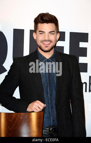 Berlin, Deutschland. 11. Dezember 2014. Amerikanischer Sänger Adam Lambert bei einem Fototermin und Pressekonferenz für die anstehende Tour "Königin und Adam Lambert 2015" im Hotel Ritz Carlton in Berlin, Deutschland. Am 11. Dezember 2014. / Allianz Credit Bild: Dpa picture-Alliance/Alamy Live News Stockfoto