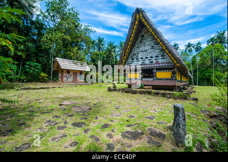 Älteste Bai von Palau, ein Haus für die Dorfchefs Babeldaob, Palau Stockfoto