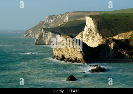 Jurassic Coast gesehen von Dungy Kopf, Dorset, Großbritannien Stockfoto