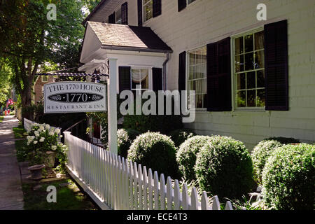 1770-Haus Restaurant und Wirtshaus in East Hampton, New York Stockfoto