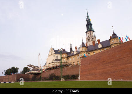 Kloster Jasna Gora in der Morgendämmerung, Czestochowa in Polen Stockfoto