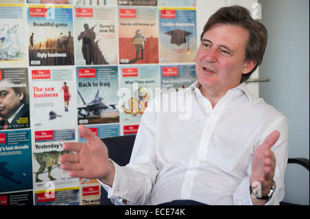 John Micklethwait derzeit dient als Chefredakteur der Zeitschrift The Economist aber hat angekündigt, einen Umzug nach Bloomberg als Herausgeber Stockfoto