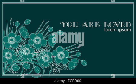 Du bist geliebt Stockfoto