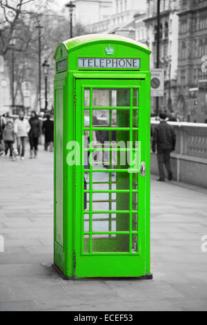 Berühmte Telefonzelle in London, Großbritannien Stockfoto