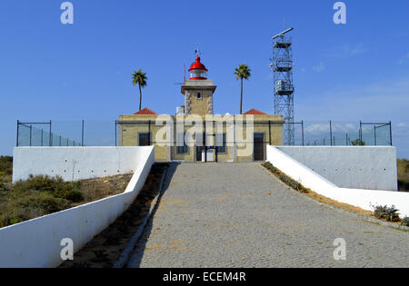 Leuchtturm von Ponta Da Piedade in Portugal Stockfoto