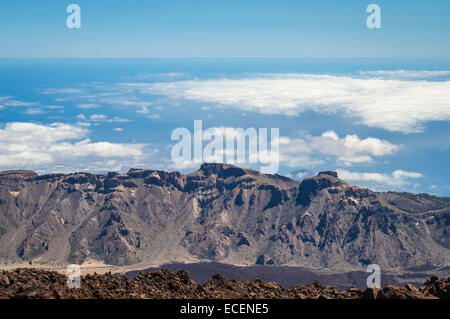 Das Ende der Welt. Blick Fron Vulkan Teide. Stockfoto