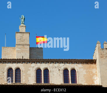 Almudaina Palast in Palma De Mallorca von Mallorca aus Spanien Stockfoto