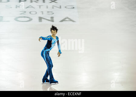 Barcelona, Spanien. 12. Dezember 2014. SOTA YAMAMOTO (JPN) führt bei den Männer Junioren - Kür beim ISU Finale Grand Prix of Figure Skating in Barcelona Credit: Matthias Oesterle/ZUMA Wire/ZUMAPRESS.com/Alamy Live News Stockfoto