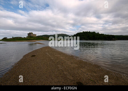 Castle Tioram 4 Meilen von Arachacle in den Highlands von Schottland Stockfoto