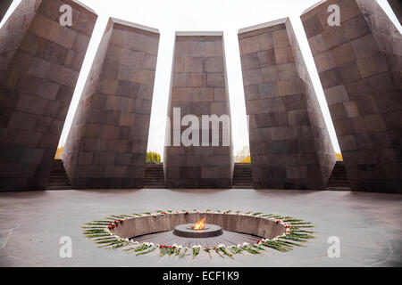 Das Armenische Völkermordgedenkmal ist armeniens offizielles Denkmal, das dem gewidmet ist Opfer des völkermordes an den armeniern Stockfoto
