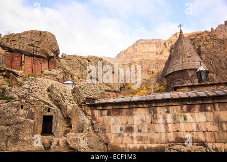 Geghard-Kloster ist eine orthodoxe christliche Kloster befindet sich in Kotayk Provinz von Armenien Stockfoto