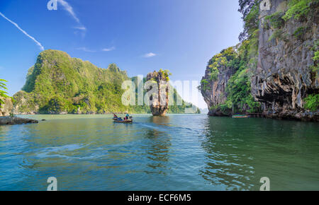 Phang Nga Bucht, James Bond Insel in Thailand Stockfoto