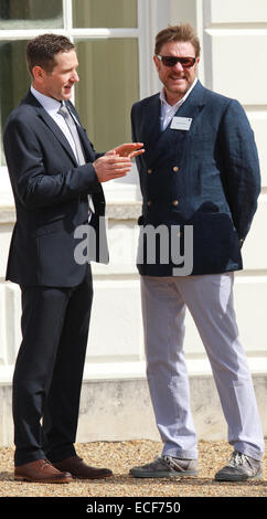 Catherine, Herzogin von Cambridge besucht den Start von der British America Cup Boot Greenwich mit: Simon Le Bon wo: London, Vereinigtes Königreich bei: 10. Juni 2014 Stockfoto