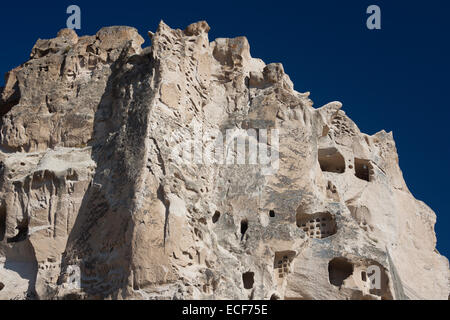 Uçhisar Burg in Nahaufnahme Stockfoto