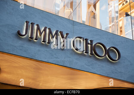 Jimmy Choo-Fashion-Store in der New Bond Street Stockfoto
