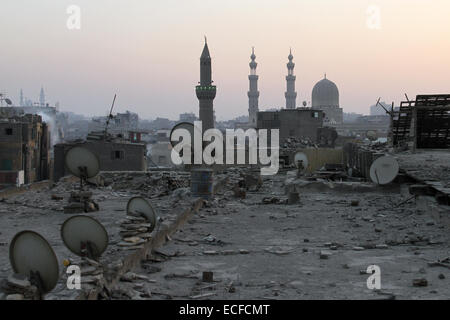 Blick über die Dächer von Kairo, Ägypten Stockfoto