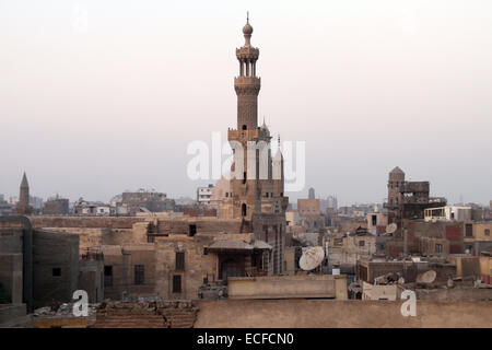 Blick über die Dächer von Kairo, Ägypten Stockfoto