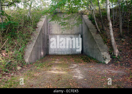 Camp Hero Staatspark in Montauk, Long Island New York Stockfoto