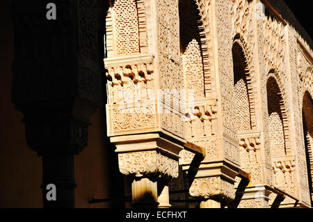 Granada, Alhambra, Palast und Gericht der Löwen Stockfoto